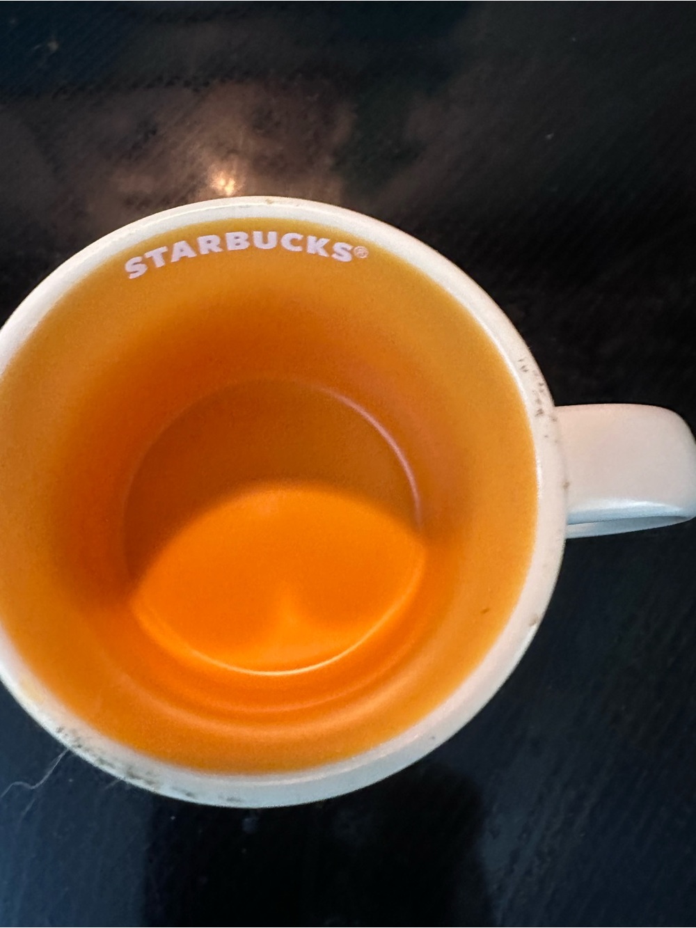 Starbucks New York City Orange Interior Ceramic espresso  Mug - Picture 2 of 3